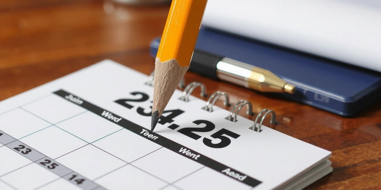 Ein Kalender mit markiertem Termin